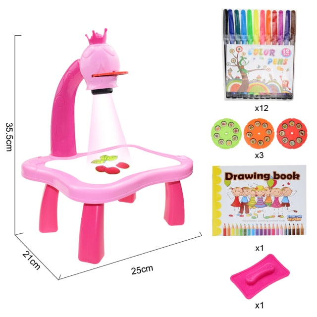 Children Led Projector Drawing Table