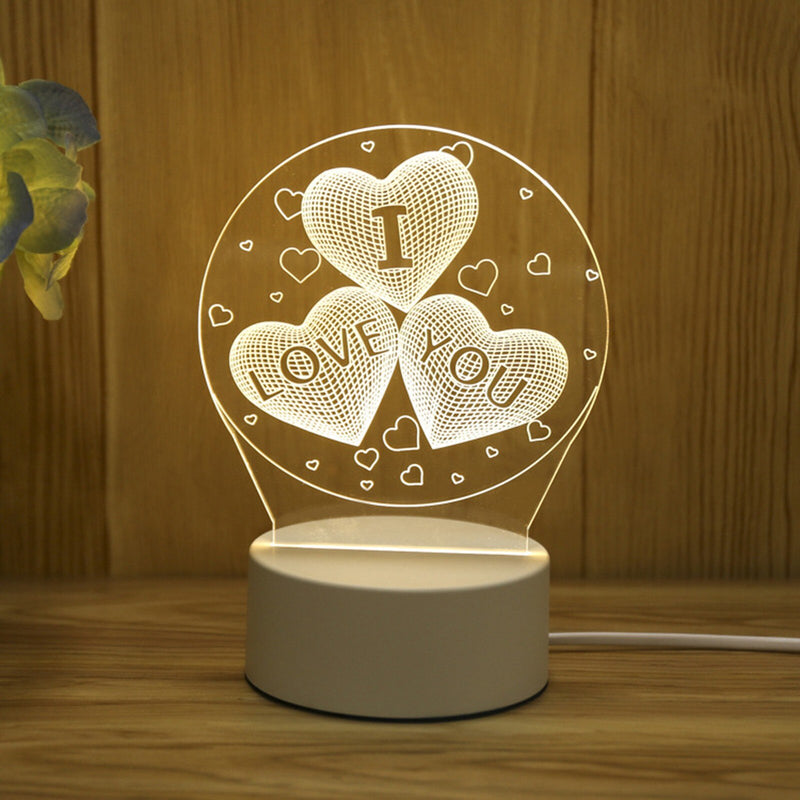 USB 3D Night Light Lamp