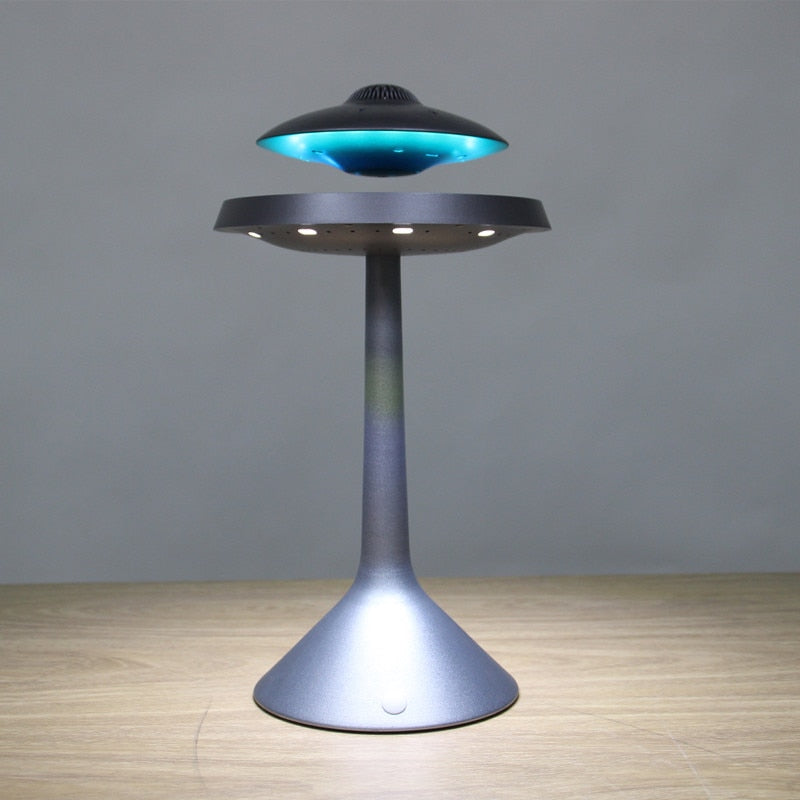 Magnetic Levitating Led Lamp with UFO speaker