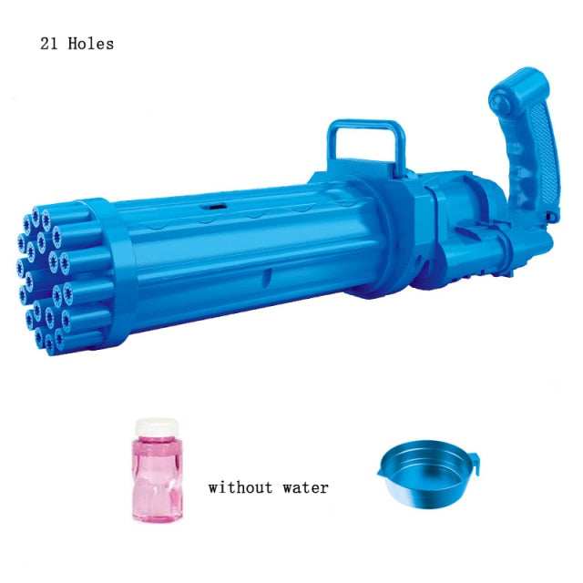 15/21 Holes Large Kids Gatling Bubble Gun Toys - globalishoppers