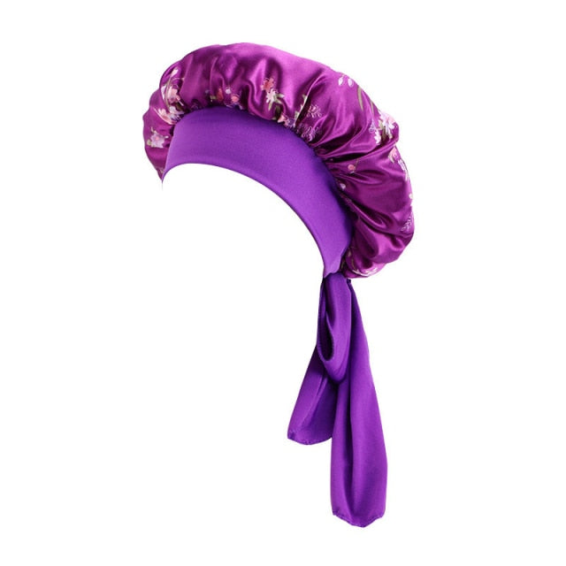 Satin Hair Protection Round Cap