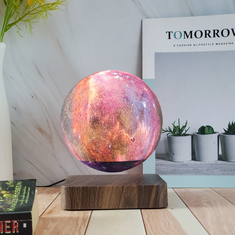 Levitating Galaxy Moon Table Lamp