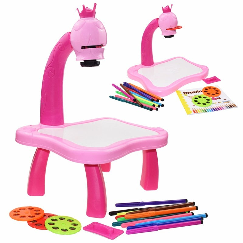 Children Led Projector Drawing Table