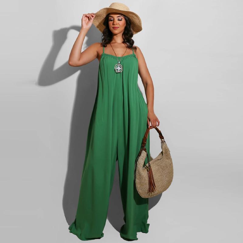 Summer Women Wide Leg Jumpsuit