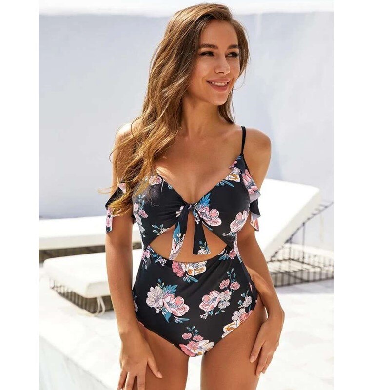 One-Piece Floral Swimsuit