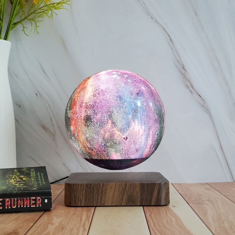 Levitating Galaxy Moon Table Lamp