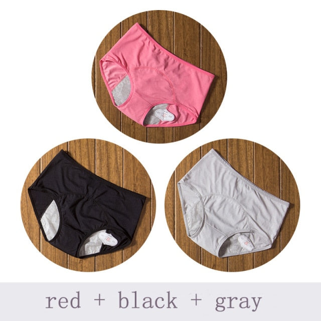 3pcs/Set Leak Proof Menstrual Panties