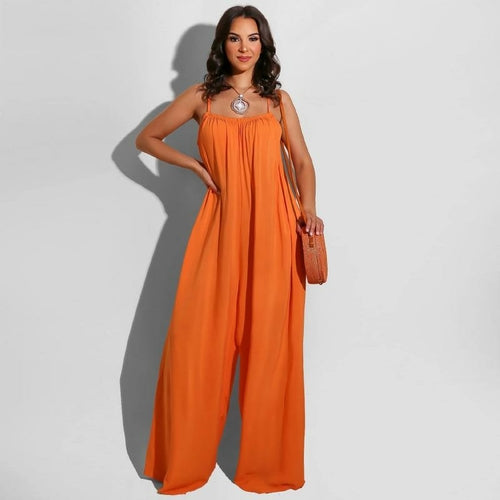 Summer Women Wide Leg Jumpsuit