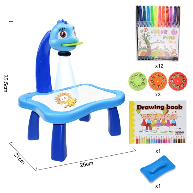 Children Led Projector Drawing Table