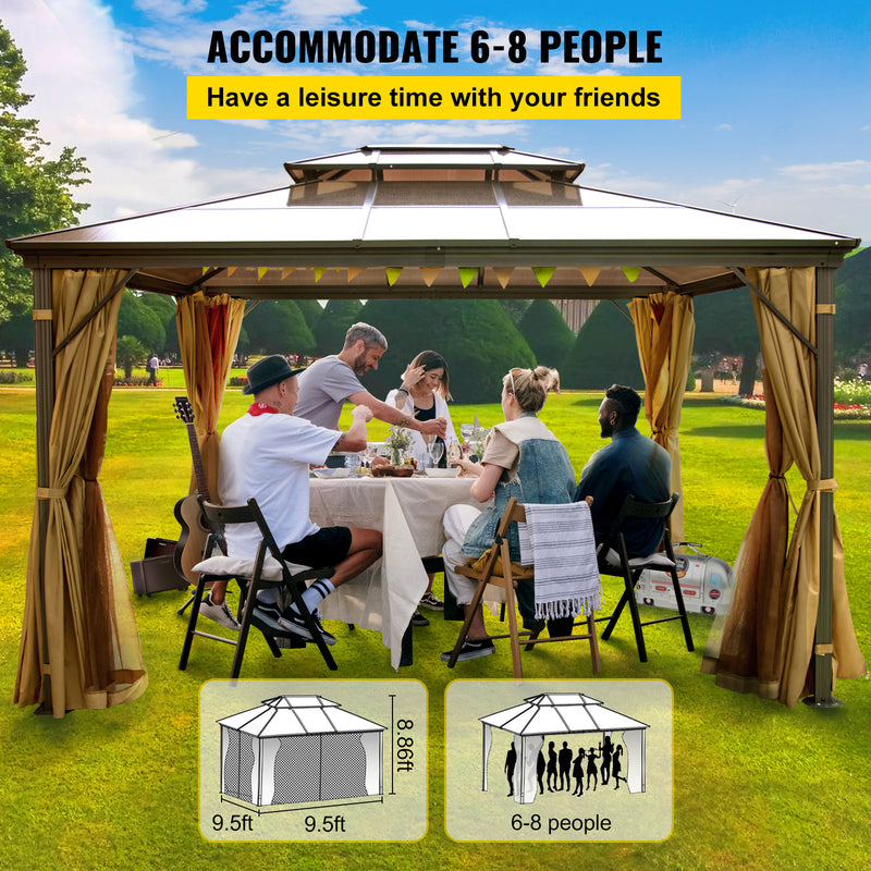 Outdoor Party Net Patio Shade Awning Shelter