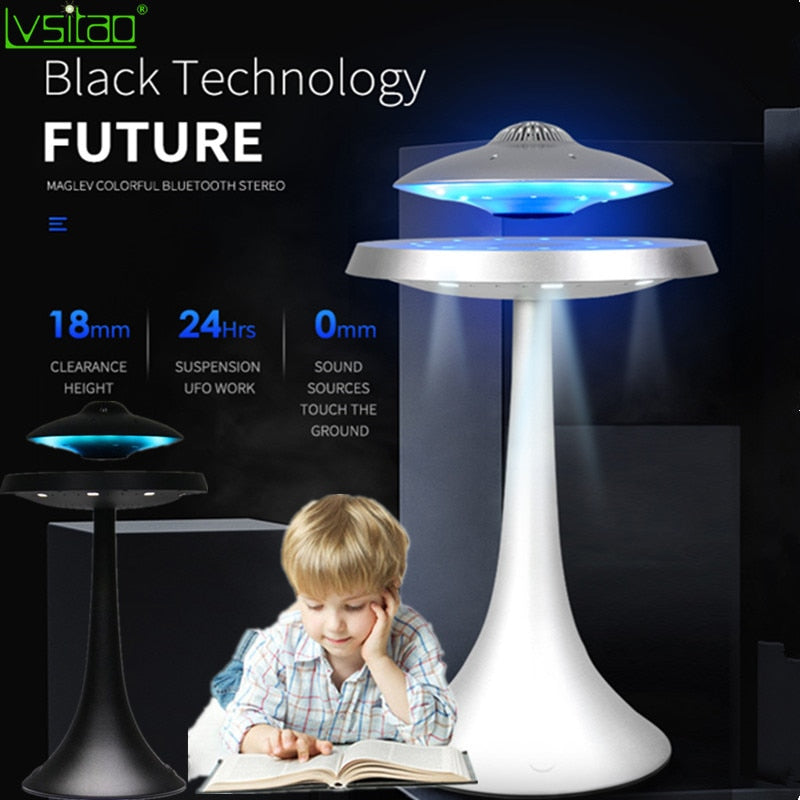 Magnetic Levitating Led Lamp with UFO speaker