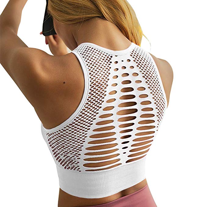 Mesh Back Workout Yoga Bra