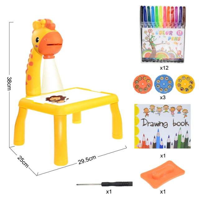 Children Led Projector Drawing Table