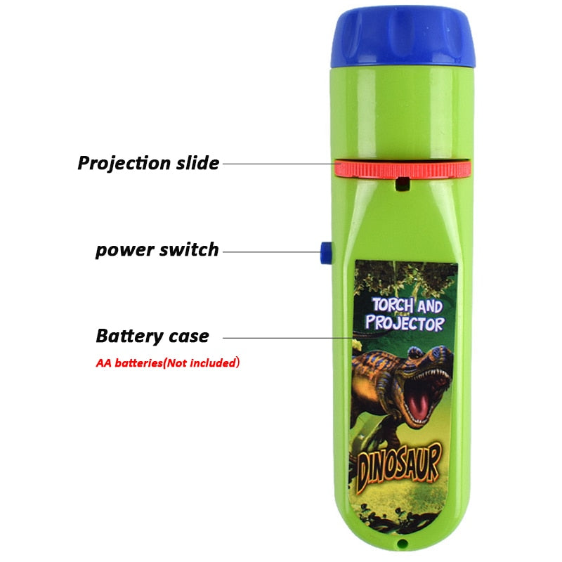 Cartoon Projection Flashlight For Kids