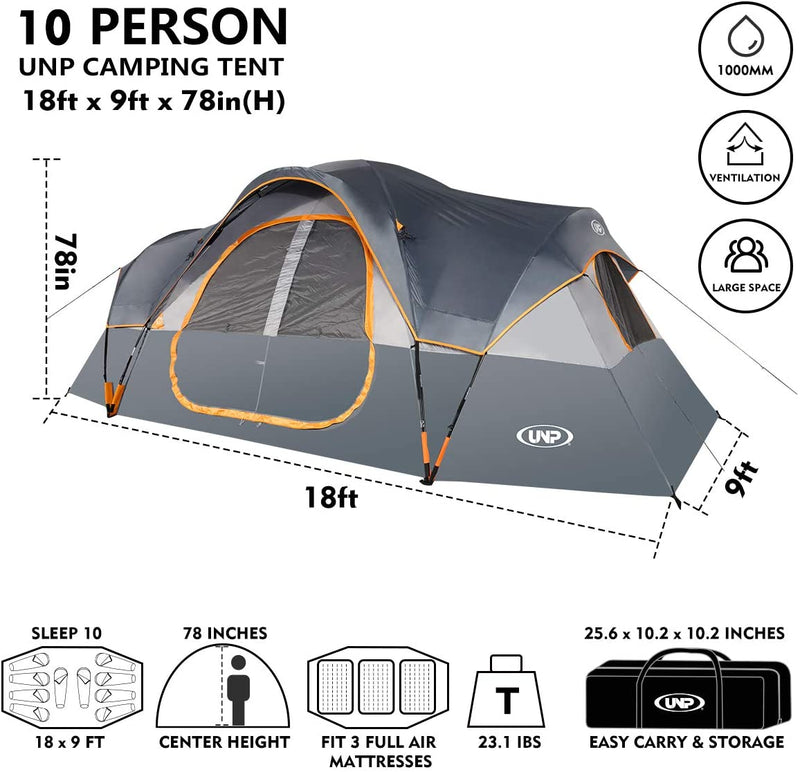 5 Large Mesh Windows Tent