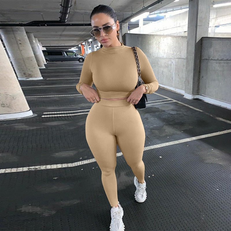 Women Sport Fitness 2 Two Piece Tracksuit