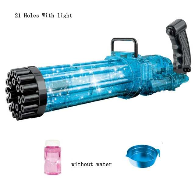 15/21 Holes Large Kids Gatling Bubble Gun Toys - globalishoppers